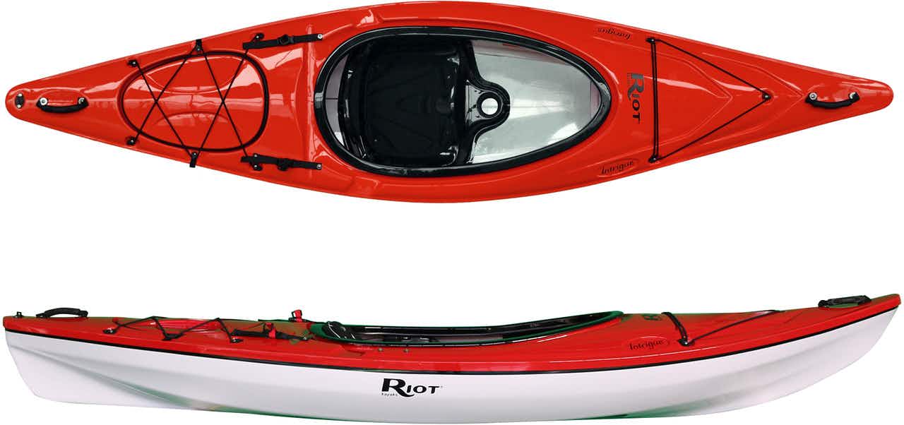 Intrigue Ultralight Kayak with Window Red/White