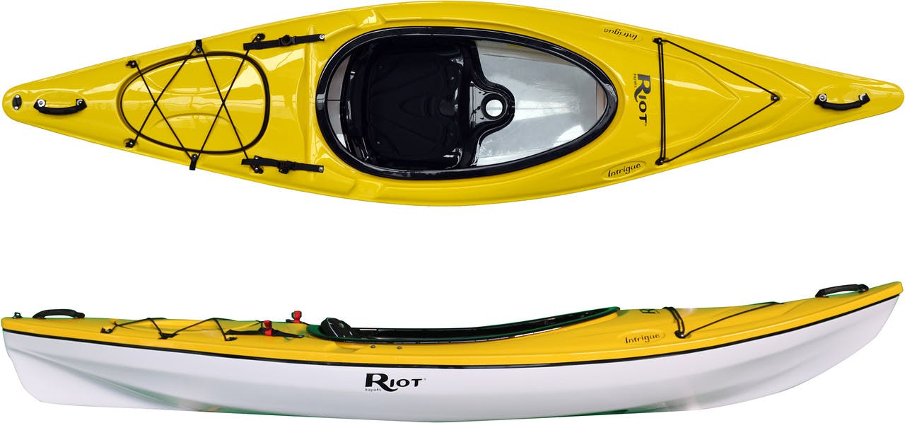 Intrigue Ultralight Kayak with Window Yellow/White