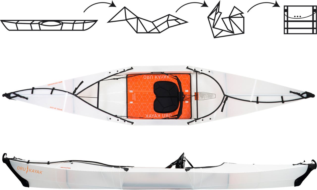 Kayak pliable Beach LT Blanc/Orange