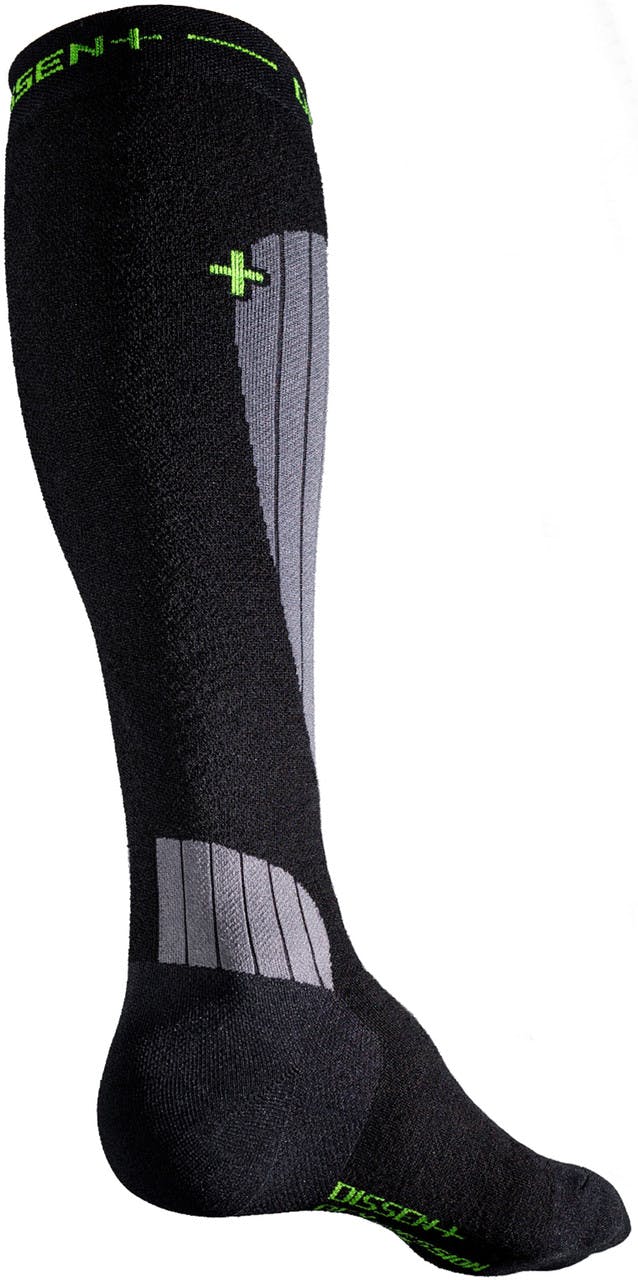GFX Compression DL-Wool Padded Ski Socks Black/Grey
