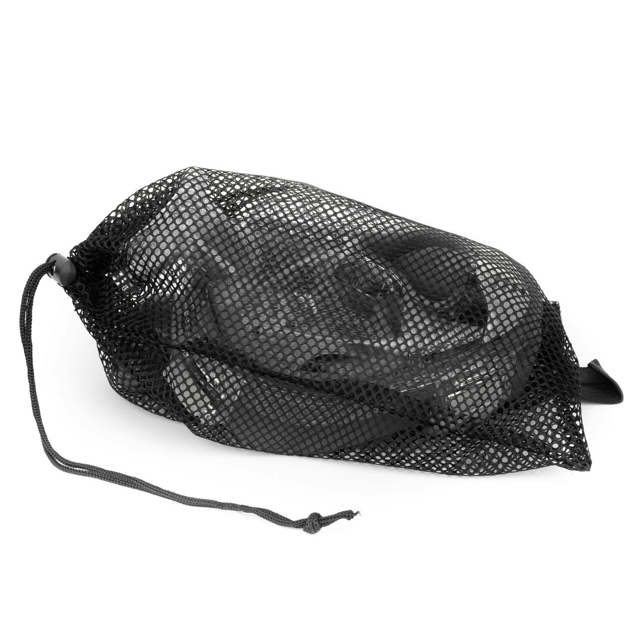 Anguilla Equalizing Full Face Mask with 4 Way Black/Clear
