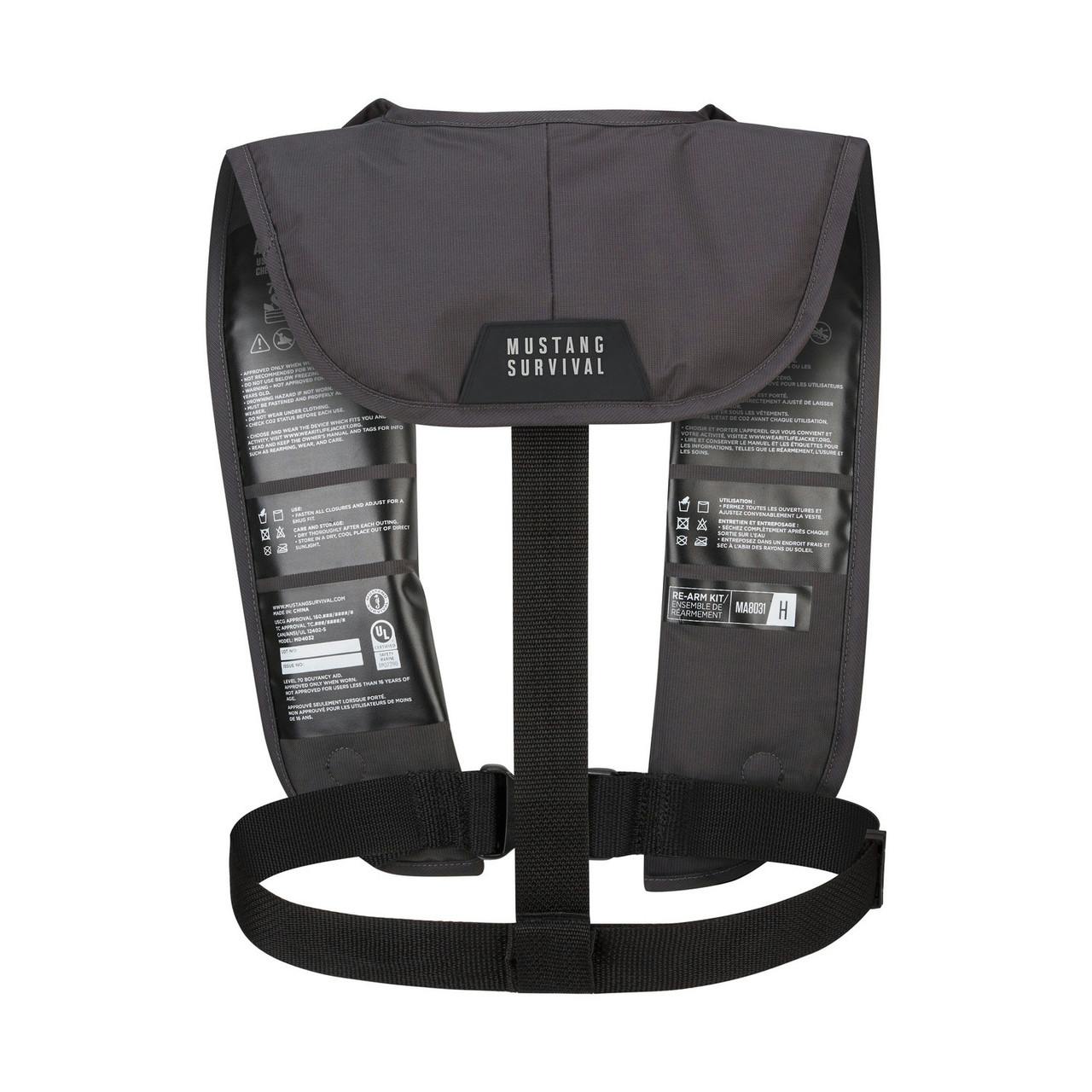 MIT 70 Inflatable PFD - Manual Admiral Gray