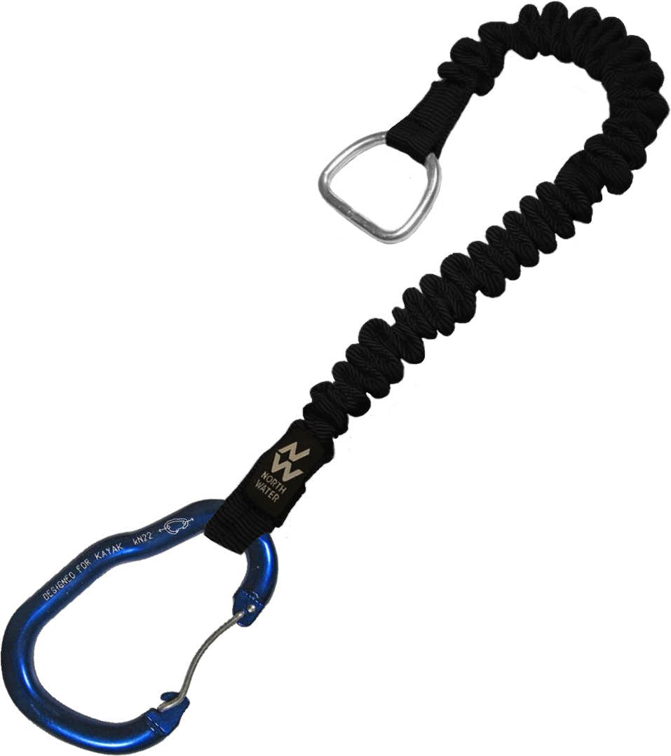 Pig Tail with Paddle Carabiner Black