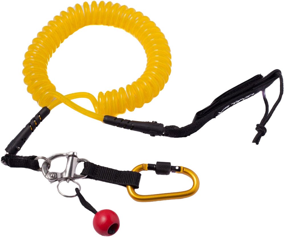 Quick-release Coil Leash Yellow