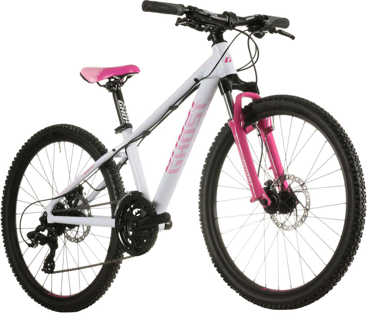 Powerkid 24 Disc Bicycle White/Pink