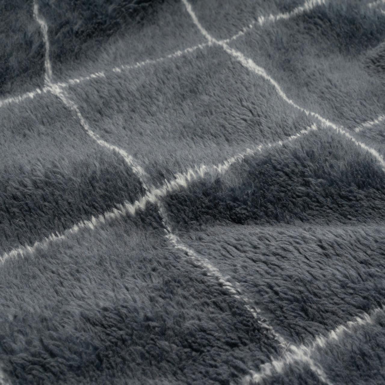 Couverture en laine polaire Sherpa Fenêtre ardoise