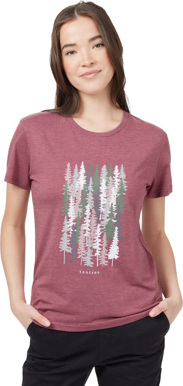 T-shirt Spruced Up Crushed Berry Heather