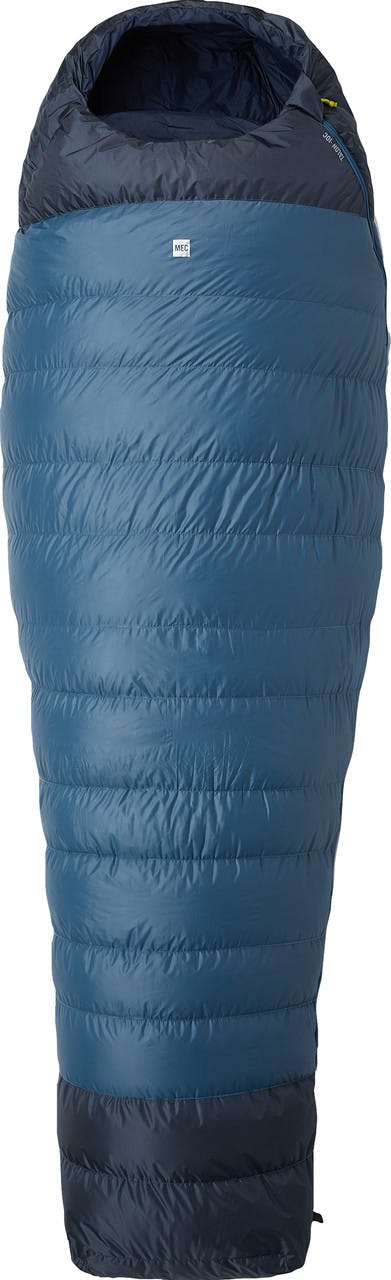 Sac de couchage en duvet Talon -10 °C Bleu nordiques/Charbon