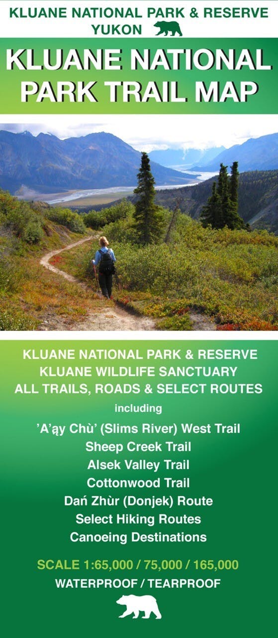Kluane National Park Trail Map NO_COLOUR