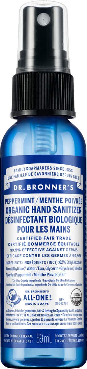Peppermint Organic Hand Sanitizer 59ml Peppermint