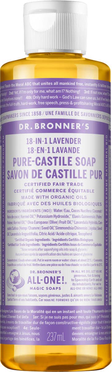 Pure-Castile Liquid Soap 237ml Lavender