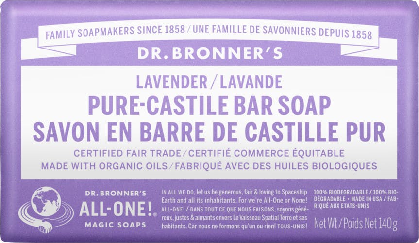Pure-Castile Lavender Bar Soap 140g NO_COLOUR