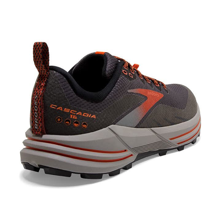 Cascadia 16 Gore-Tex Trail Running Shoes Black/Ebony/Cinnabar