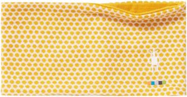 Merino 250 Pattern Reversible Headband Honey Gold Dot