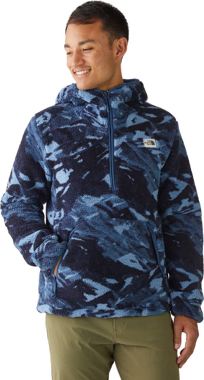 Printed Campshire Pullover Hoodie Shady Blue Mountain Print
