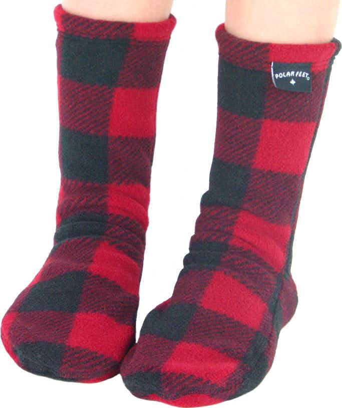 Non Skid Fleece Socks Lumberjack