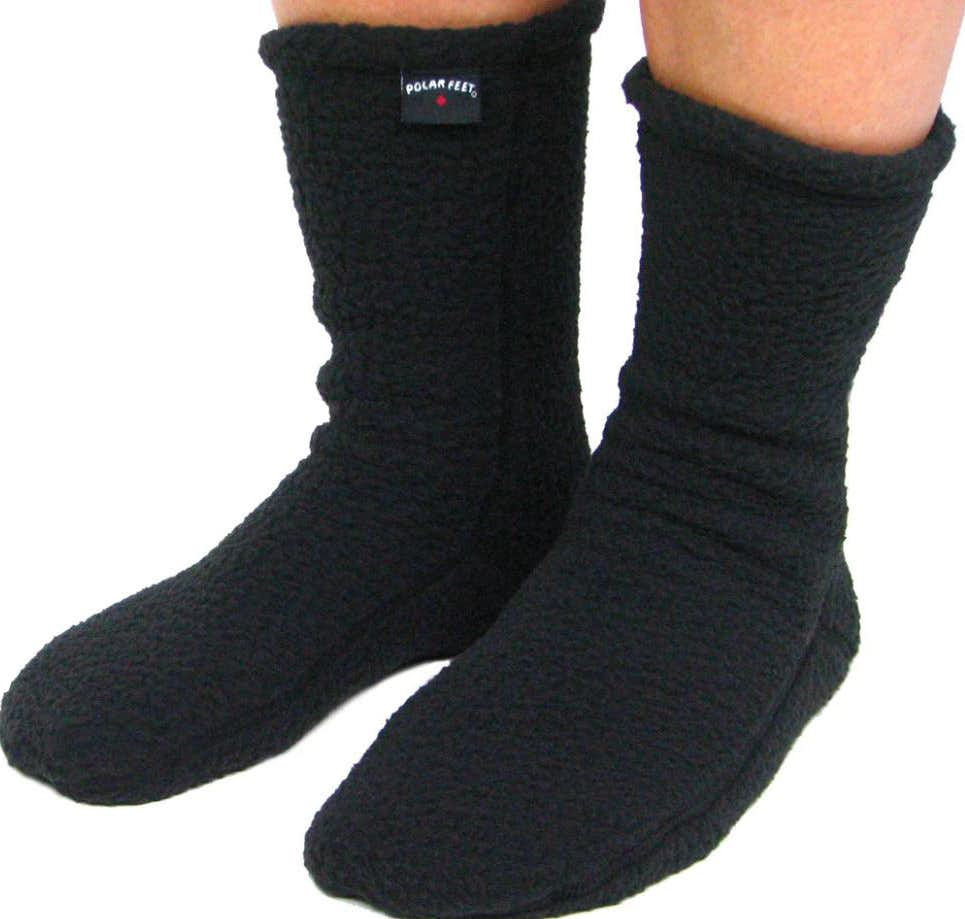 Non Skid Fleece Socks Supersoft Black