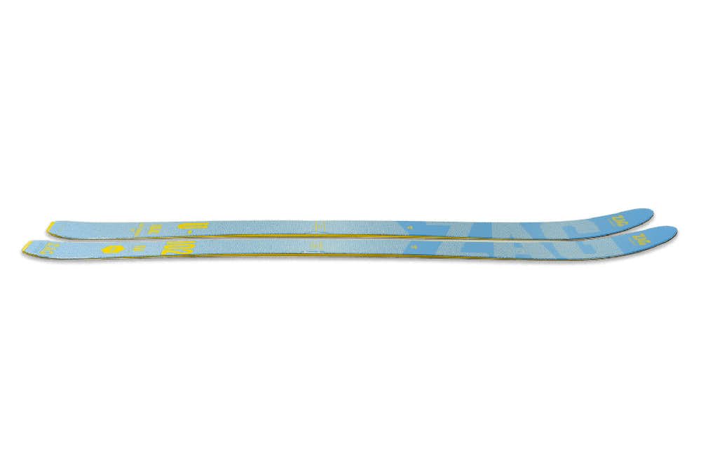 UBAC Lady 102 Skis Light Blue/Yellow