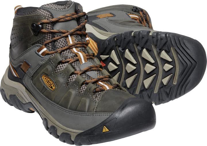 Targhee III Mid Waterproof Light Trail Shoes Black Olive/Golden Brown