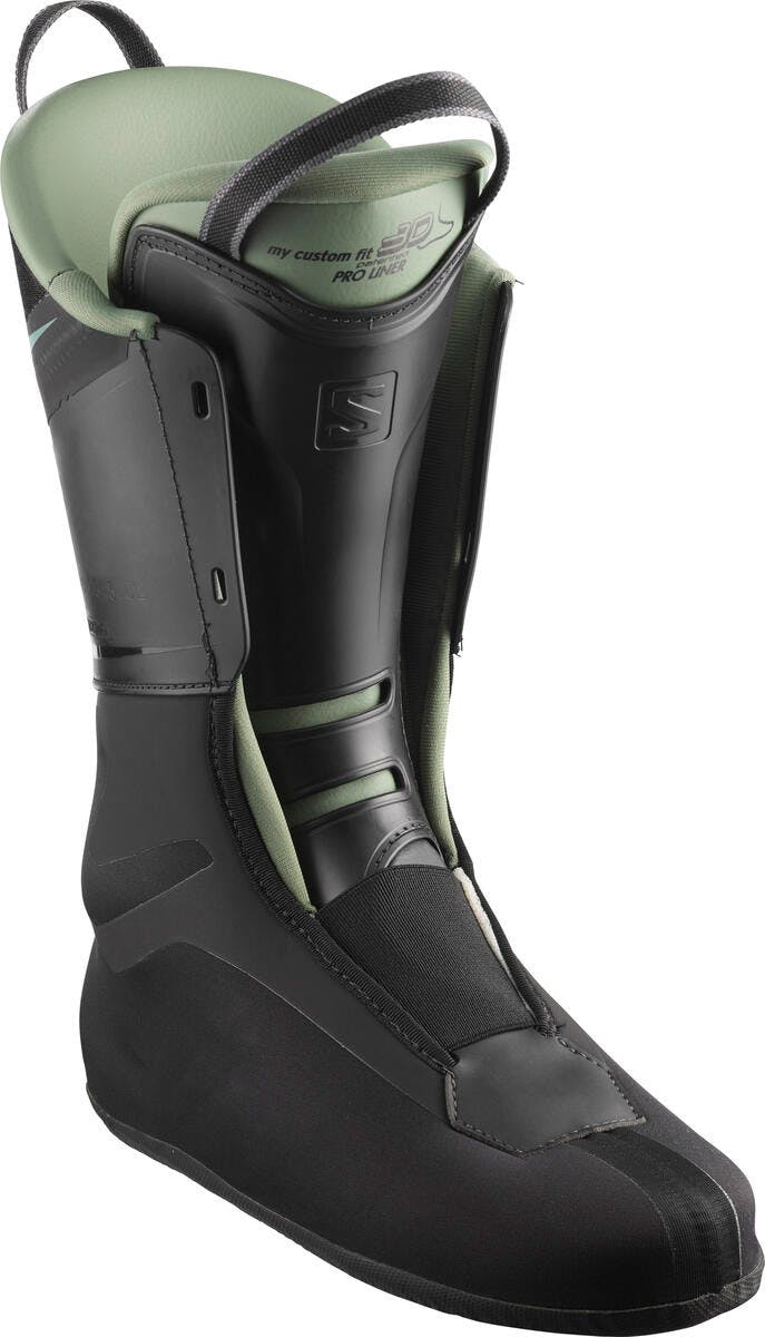 S/Max 120 Ski Boots Black/Oil Green/Silver