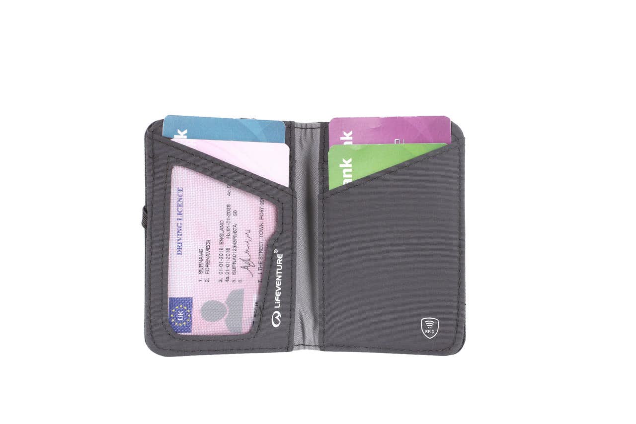 RFID Recycled Card Wallet Grey