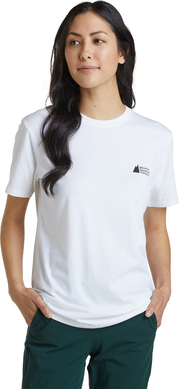 T-shirt logo Blanc