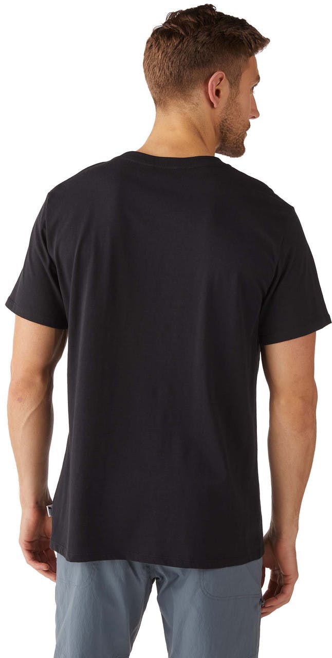 T-shirt certifié équitable avec logo Noir/Récolter de l'or