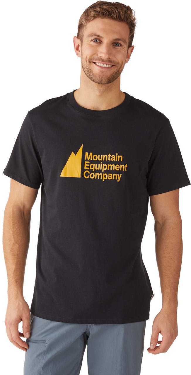 T-shirt certifié équitable avec logo Noir/Récolter de l'or