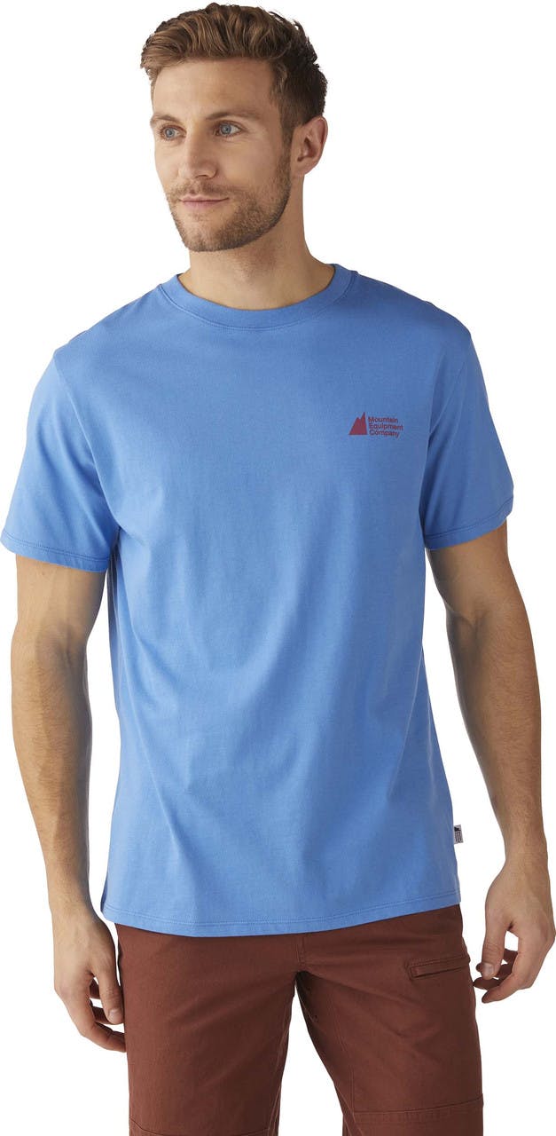 Fair Trade Logo Short Sleeve T-Shirt Blue Grotto/Plum Logo