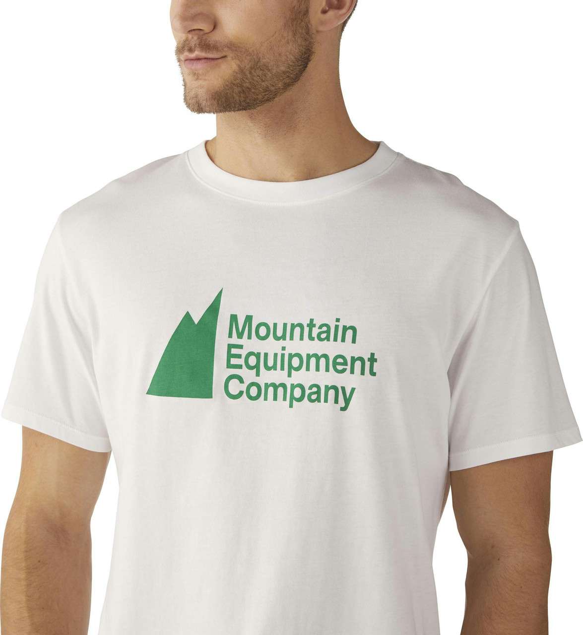 T-shirt certifié équitable avec logo Logo blanc/vert