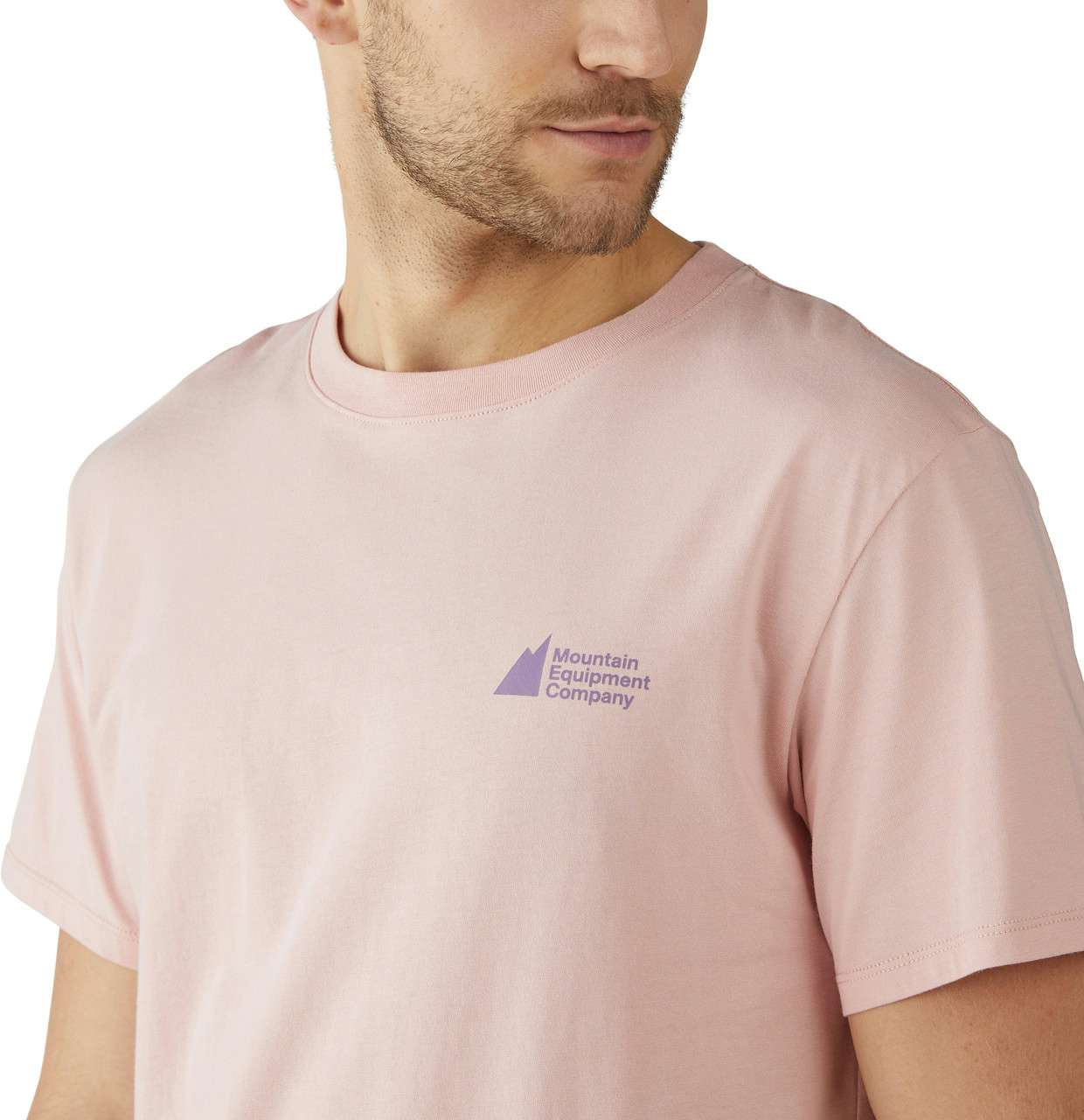 T-shirt certifié équitable avec logo Aura Rose/Logo Raisin
