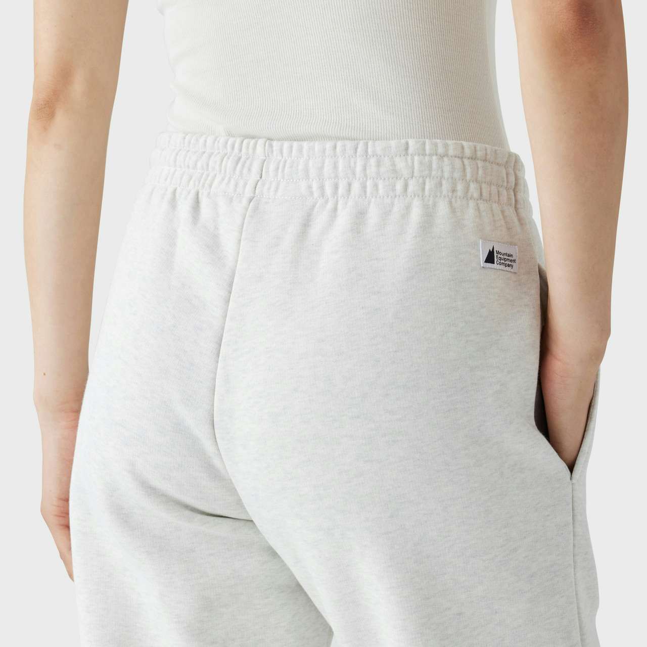 Pantalon jogger avec logo Gris clair chiné