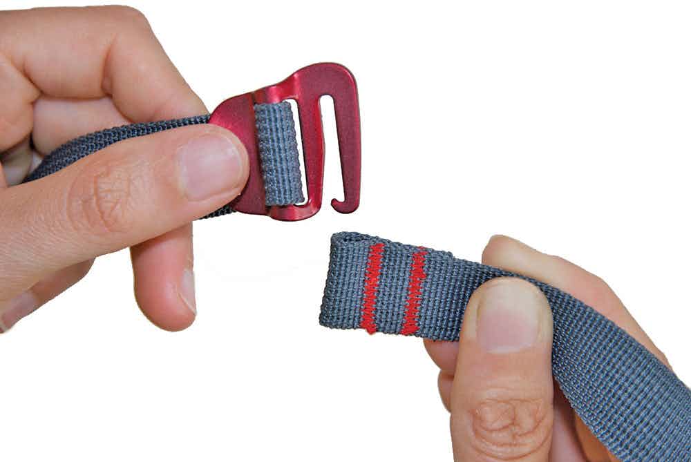 Hook Released 20mm Accessory Straps - 2 Pack Grey