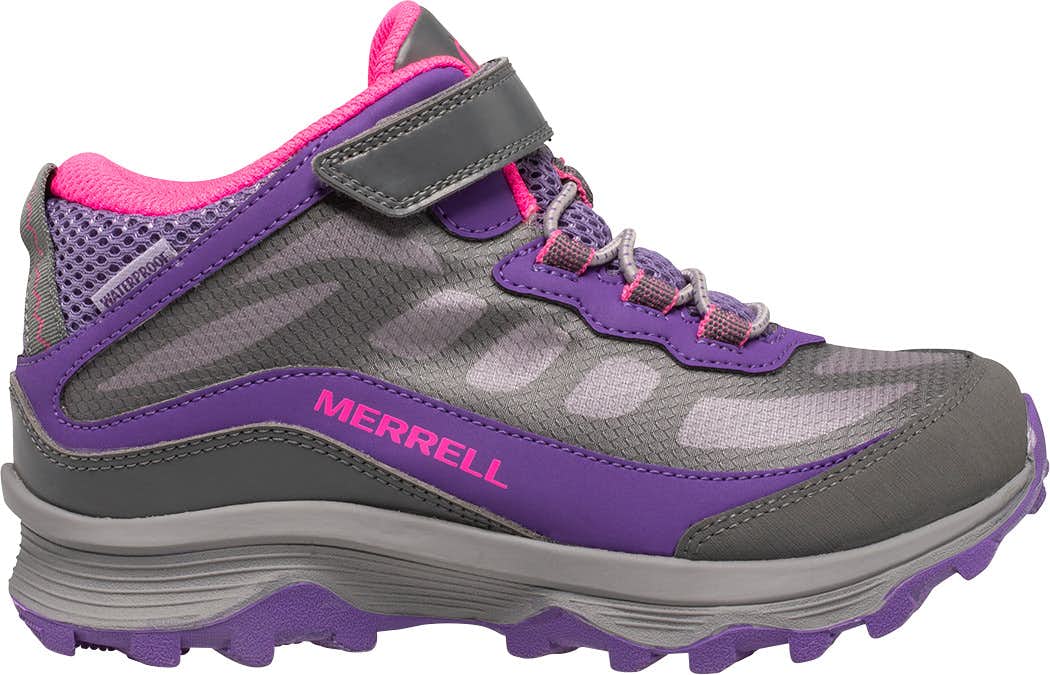 Moab Speed Mid A/C Waterproof Shoes Grey/Pink/Purple