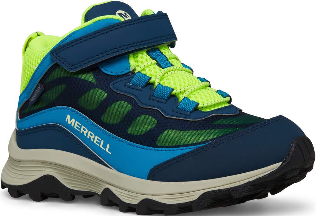 Chaussures imperméables Moab Speed Mid A/C Marine/Hi-vis