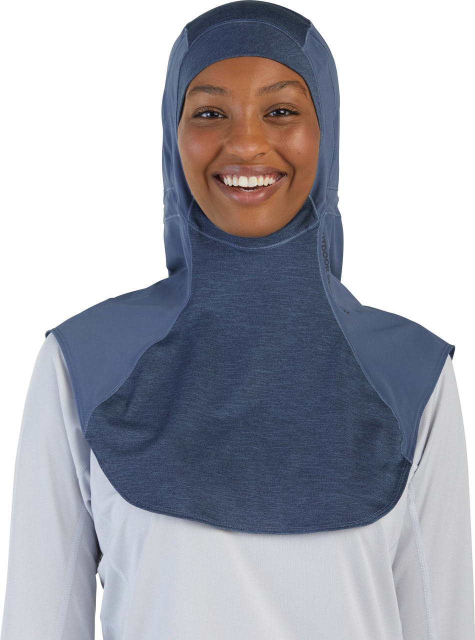 Hijab ActiveIce Nimbus/Bleu marine chiné