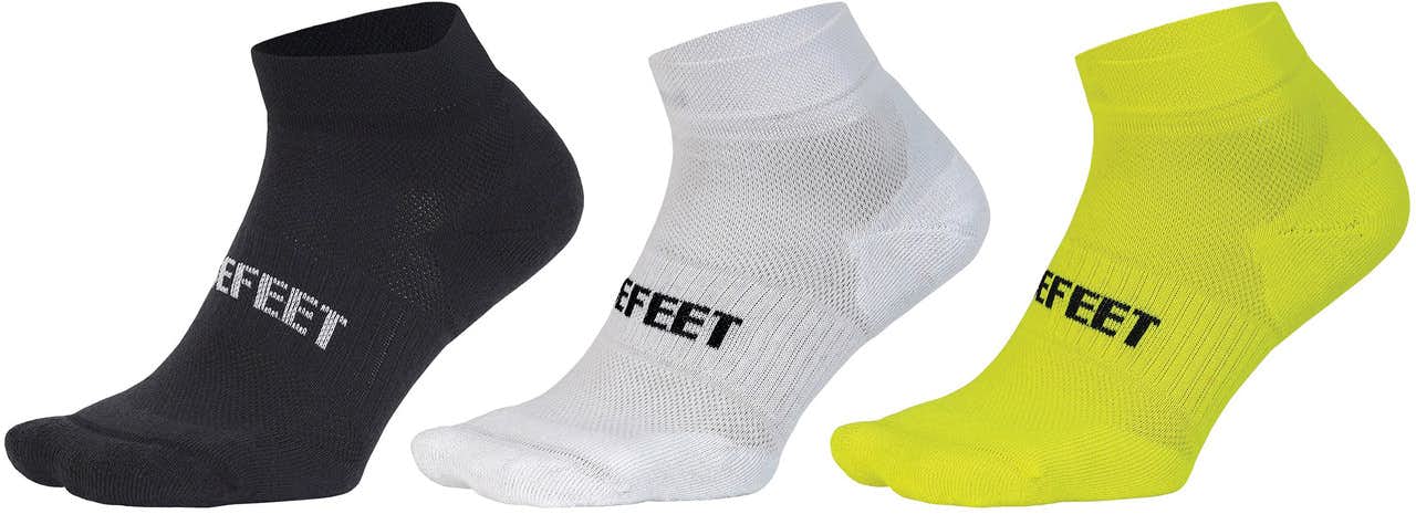All Day 1" Assorted 3-Pack socks Black, White, Neon Yellow