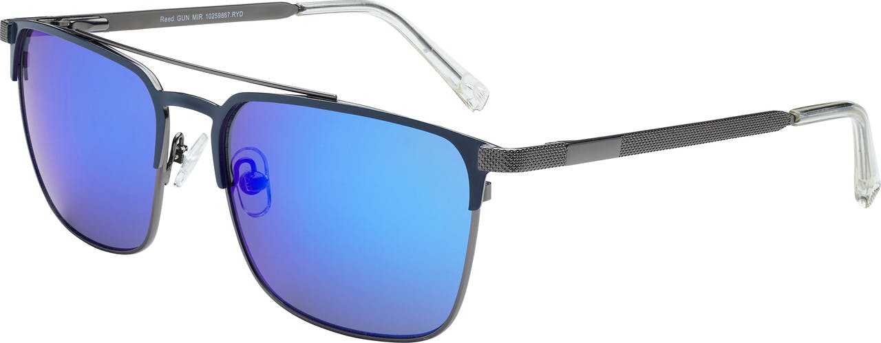Reed Sunglasses Grey/Smoke Lens Blue Mirr