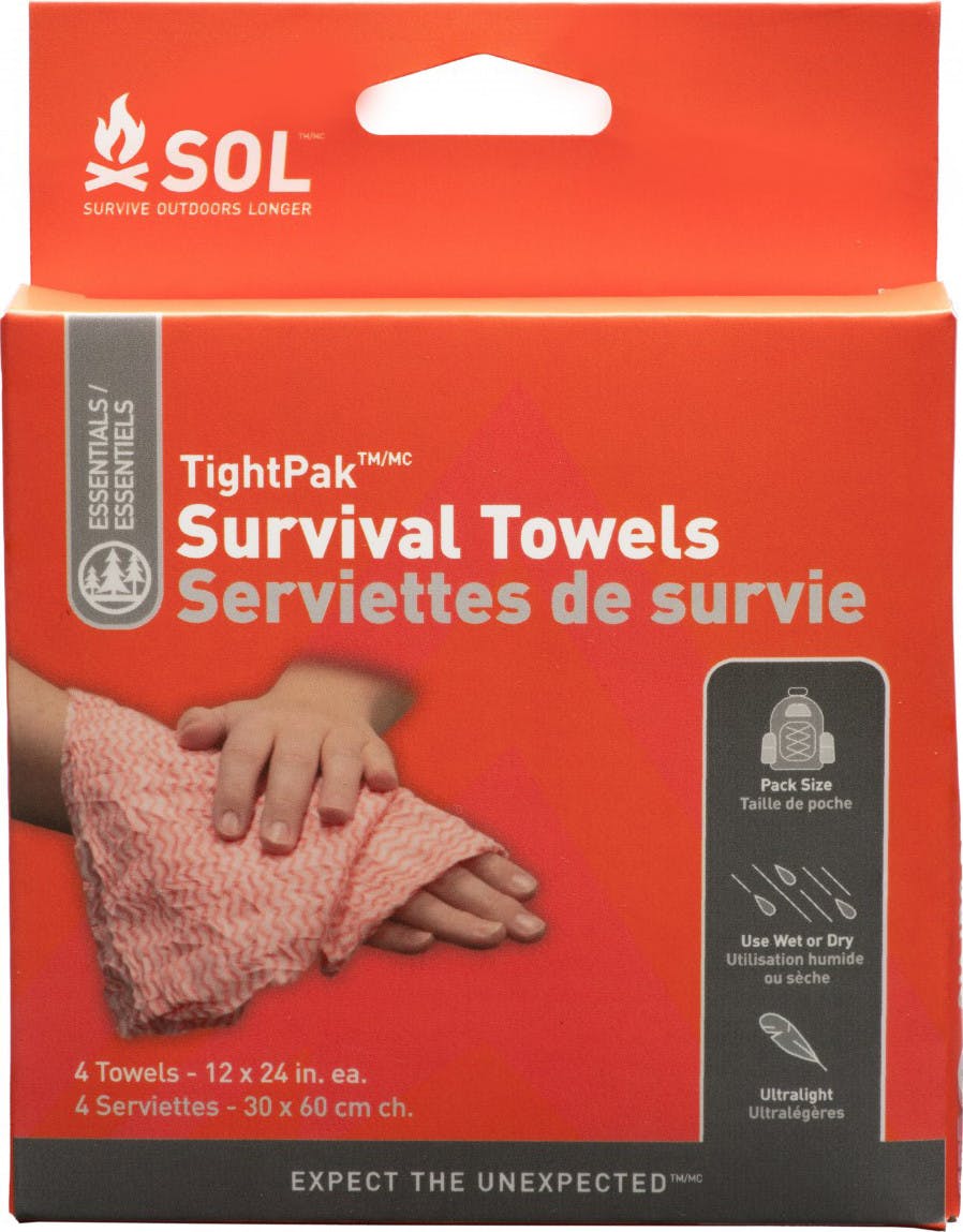 Tight Pack Survival Towel, 4-Pack NO_COLOUR