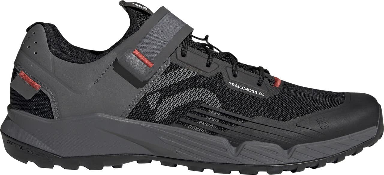 Trailcross Clip In Cycling Shoes Core Black/Grey Three/Red