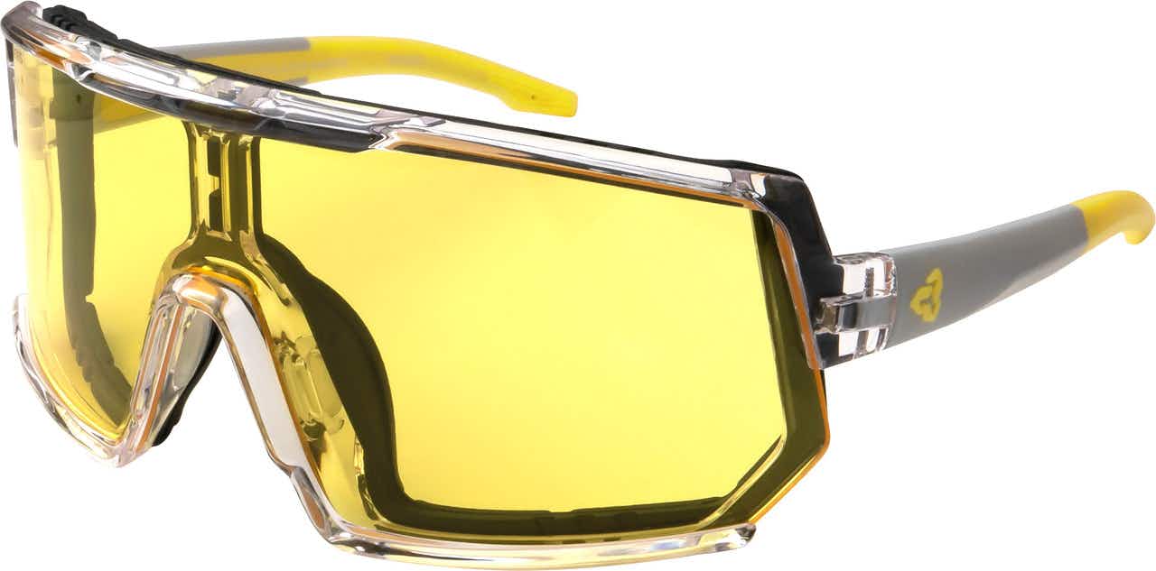 Escalator Light Lens Shield Sunglasses Clear/Yellow Lens