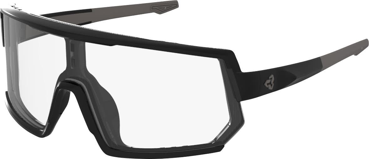 Escalator Light Lens Shield Sunglasses Matte Black/Clear Antifog