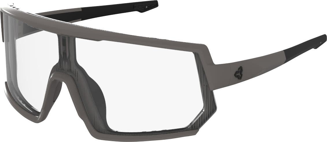 Escalator Light Lens Shield Sunglasses Matte Charcoal/Clear Anti