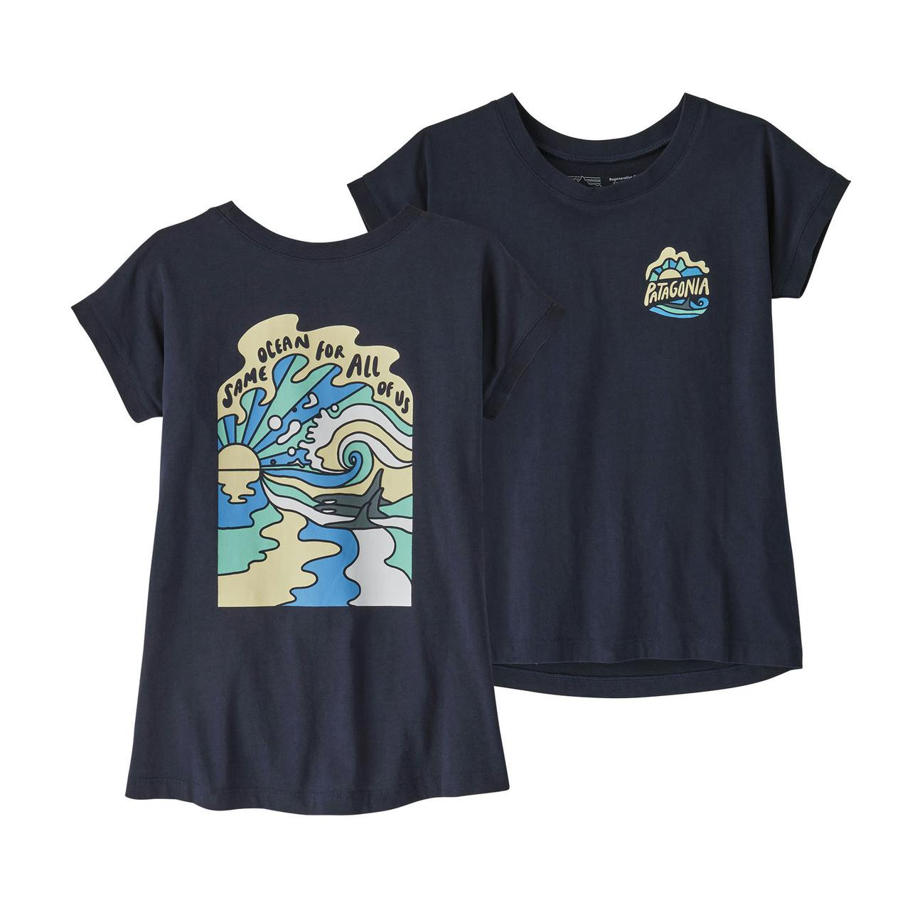 T-shirt Graphic Organic Même océan/ marine