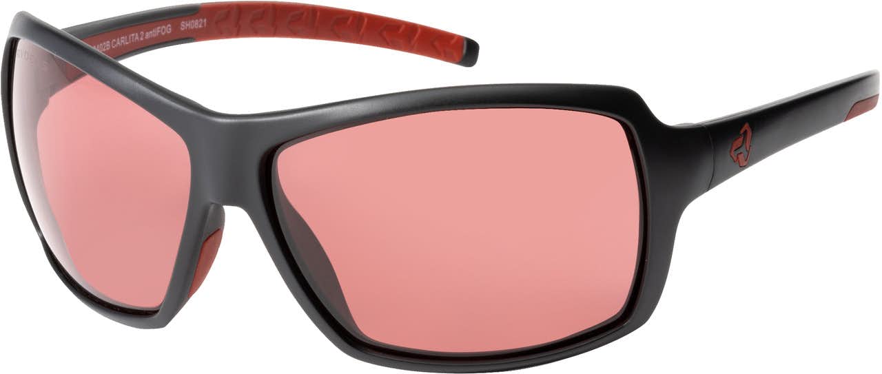 Carlita 2 Antifog Sunglasses Black/Rose Lens