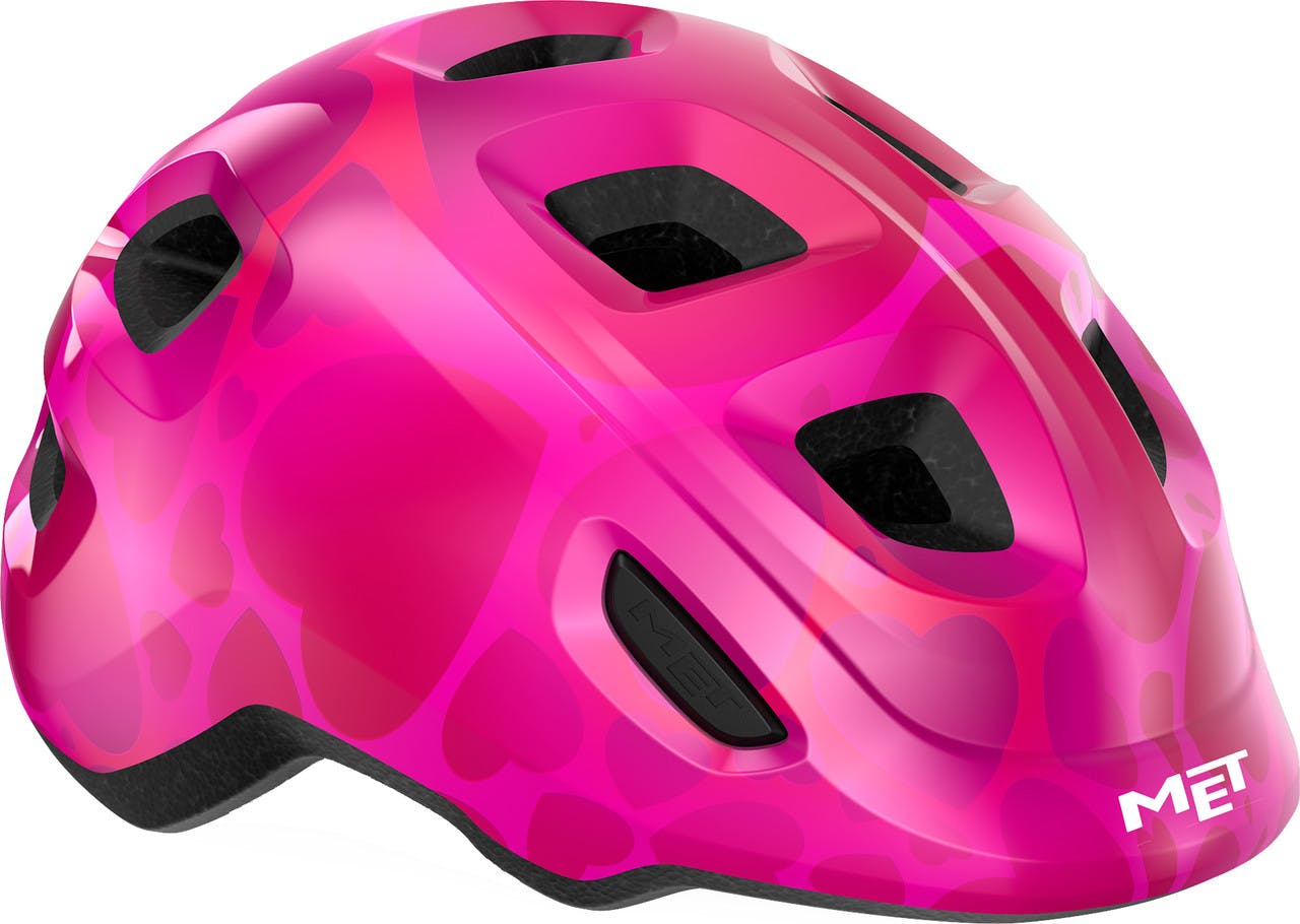 Hooray Helmet Pink Hearts/Glossy