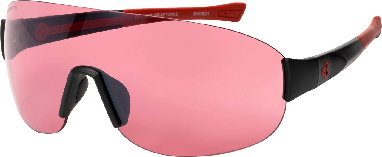 Grafton 2 Standard Sunglasses Black/Rose Lens