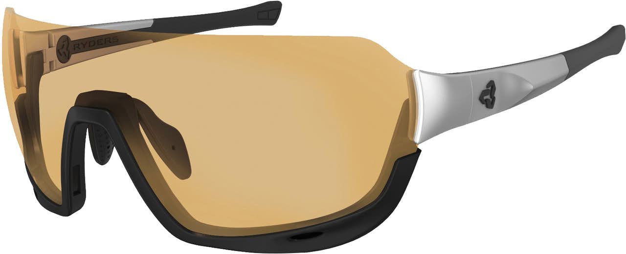 Roam Fyre Sunglasses White Black/Yellow Brown