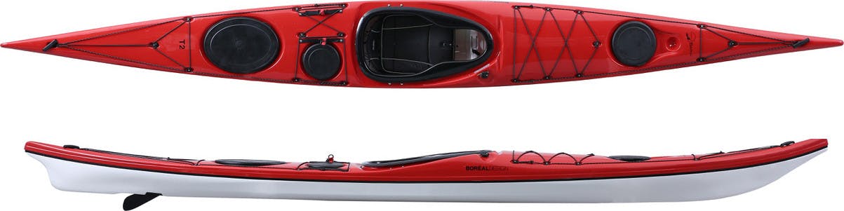 Baffin T2 Thermoformed Kayak Red/White