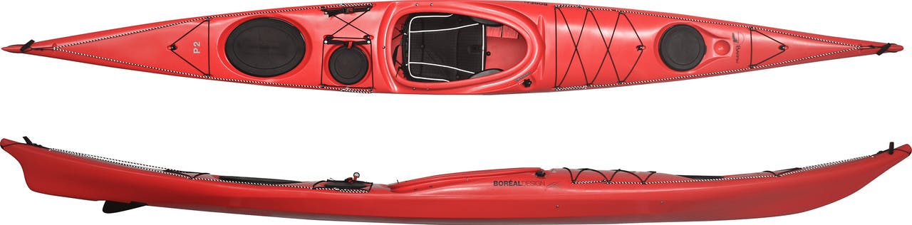 Kayak Baffin P2 avec dérive Butte rouge